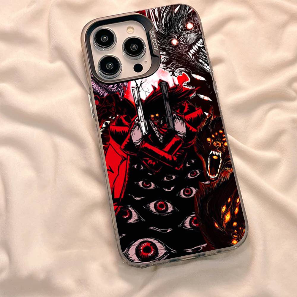 Крутой чехол для телефона Hellsing Anime для iPhone 17 Air 16 15 14 13 12 11 Pro Max Цветная твердая крышка