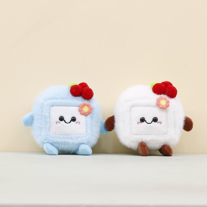 Plush Stinky Tofu Pendant Cartoon Toys Doll Keychain Bag Decoration Gift Doll