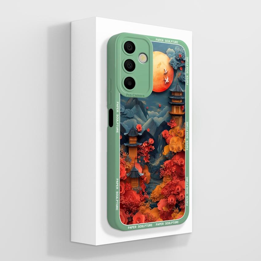 Для Samsung Galaxy A15 A16 A14 M15 M16 F13 F15 Чехол Милый Мультяшный Узор Астронавта Жидкий Силикон Защитный Чехол От Падений Для Samsung Чехол