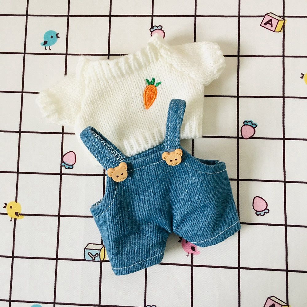 for Idol Dolls Knitted Sweater Clothes Doll Pants Suit Dolls Cartoon Sweater 20cm Doll Clothes