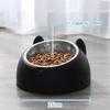 Removable Pet Bowl Stainless Steel Food Bowl Protects Cervical Vertebra 15 Degrees Oblique Mouth Cute Cat and Dog Bowl Pet