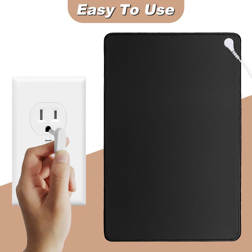 Заземляющий коврик для улучшения сна, Заземляющая подушка для здоровья, Заземляющий коврик для кровати с заземляющим шнуром для лучшей работы (35,5 * 23,6 дюйма)