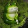 Cute Small Frog Statue Resin Crafts Animal Ornament  Micro-landscape Accessories