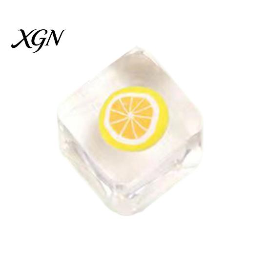 Stress Relief Squeeze Toy Crystal Ice Jelly TPR Soft Fruit Reliever Durable Mud Texture Fidget Sensory for Party Game Relaxation Tool Ball