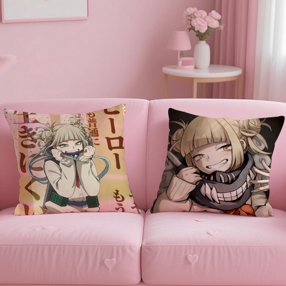 HHimiko TToga Pillow Case Soft Plush Fabric DoubleSided Printed Cushion Cover Warm Winter Sofa Pillow Case