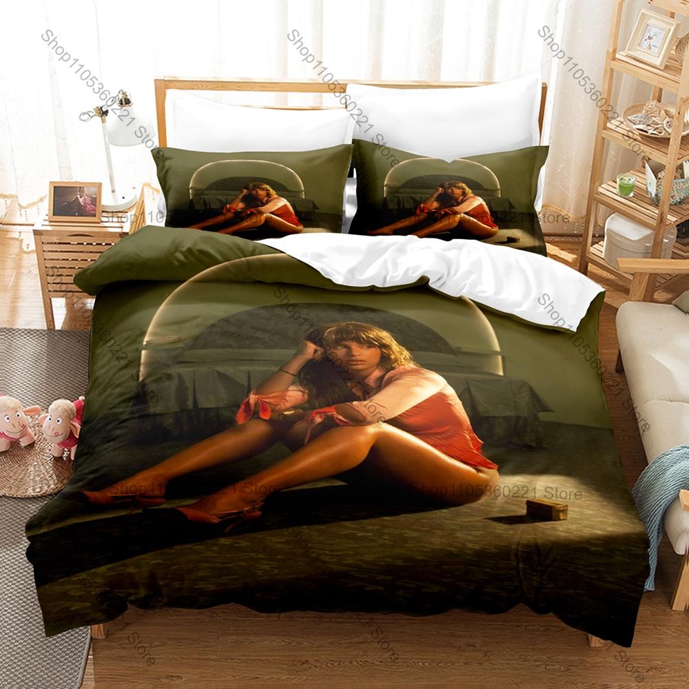 Nathy Peluso Duvet Cover + 2 Pillowcases, Popular Latin Singer Print Bedding Set Soft Fabric Bedroom Decor Gift for Reggaeton