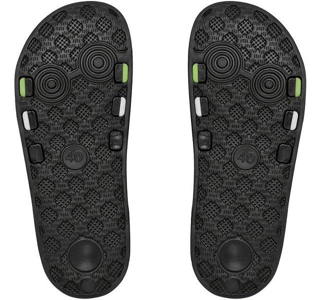 Gulf Black-Green Flippers Cxs Size 46 - Bhp Cx234911