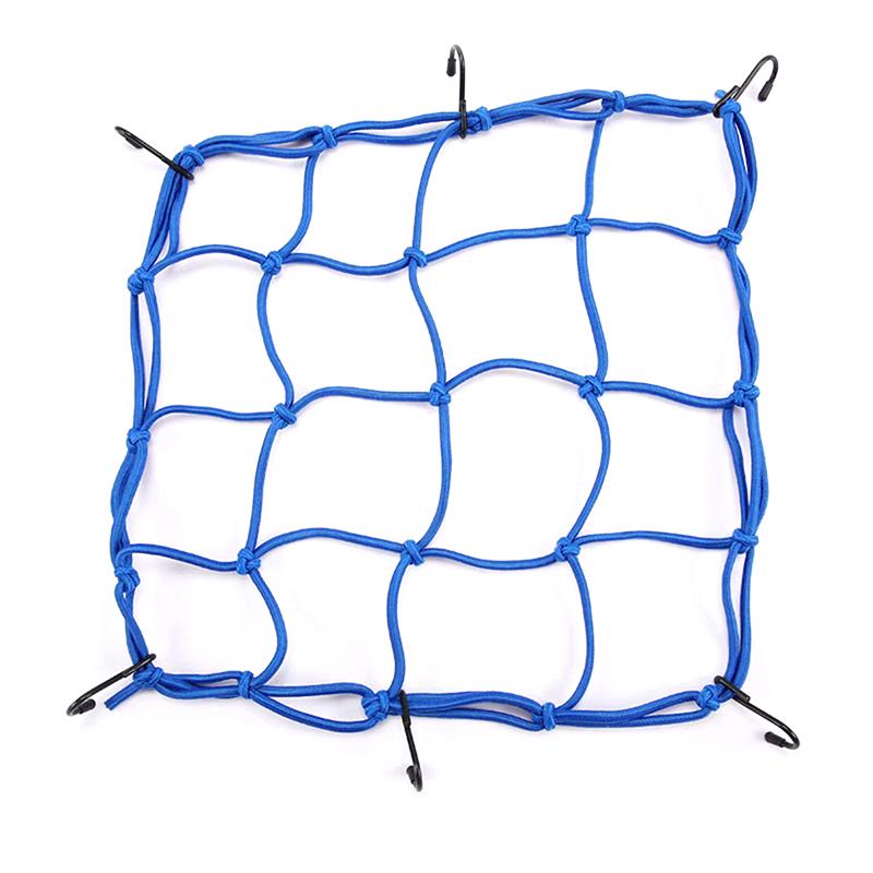 1 Pcs Motorcycle Luggage Net Helmet Mesh Fuel Tank Storage Rubber Band Luggage Compaction Storage Cargo Sorting Net