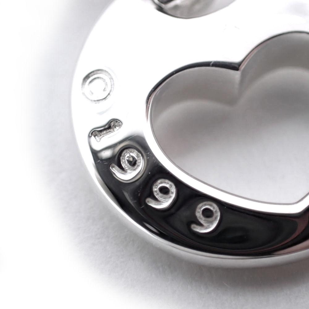 [Used] TIFFANY 925 Open Heart Omega Necklace/j1-3