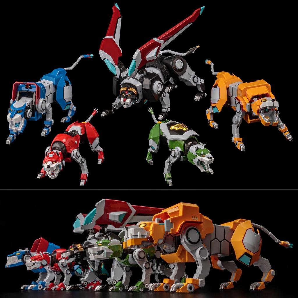 RIOBOT Voltron Legendary Defender Voltron Diecast ABS Painted Complete Action Figure Non-Scale &