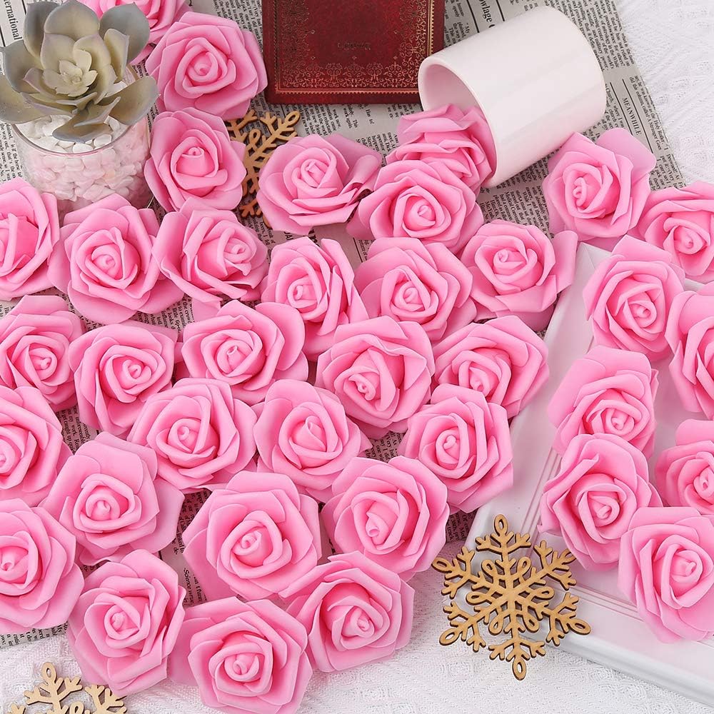 50/100 шт. ПЭ Пена Роза Искусственный Цветок Свадьба Букет невесты Декор DIY подарок Венок домашняя ваза стол Наружный Сад Праздничная Вечеринка