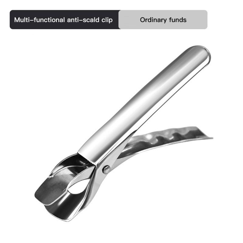 Kitchen Anti Scald Plate Bowl Dish Pot Holder Holder Stainless Steel Clamp Anti-hot Clip Lifter Kitchen Oven Accessories Tool