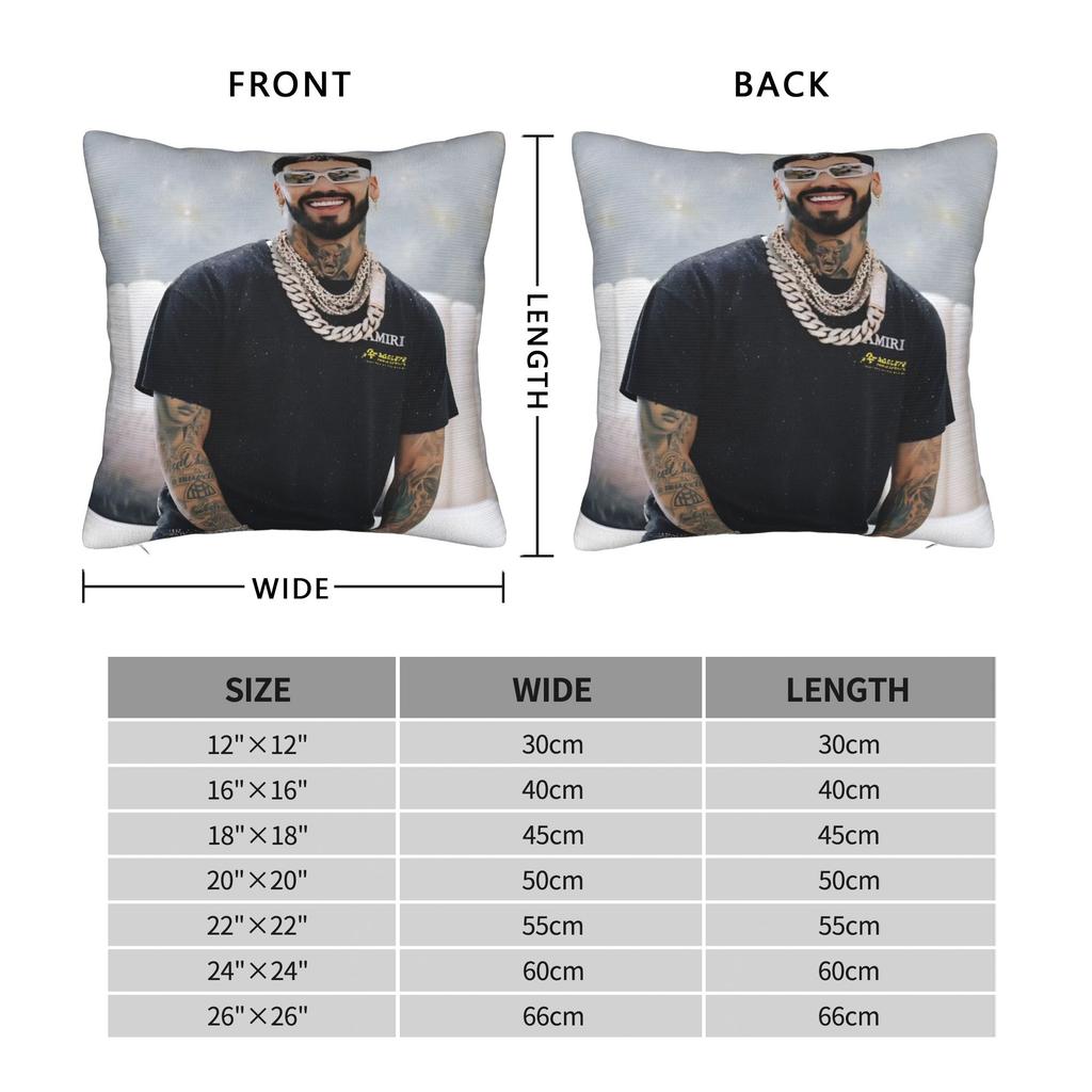 Anuel AA Rapper Singer Pillow Covers Merchandise Soft Cushion Cover Decoration Pillow Case Cover Sofa Multi Size