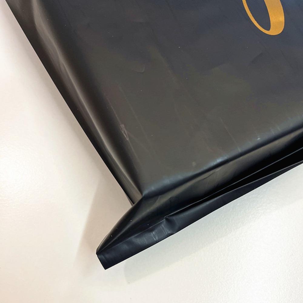 100 шт. Черные пластиковые пакеты Пластиковые пластиковые пакеты для покупок Кейтеринг Подарочная упаковка Пакеты «Спасибо»