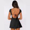 Women's Slim Sexy Short Backless Lace-Up Dresses