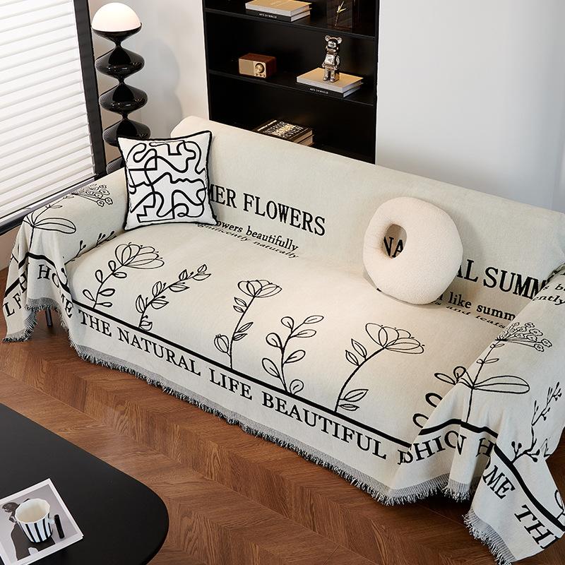 Чехол для дивана Nordic High-Card, универсальный, устойчивый к царапинам, из шенилла, на все времена года