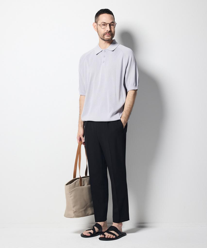STCO Codigallery Strong Material Raglan Short Sleeve Knit Light Violet (Oversized Fit)_Cktvb02Nst