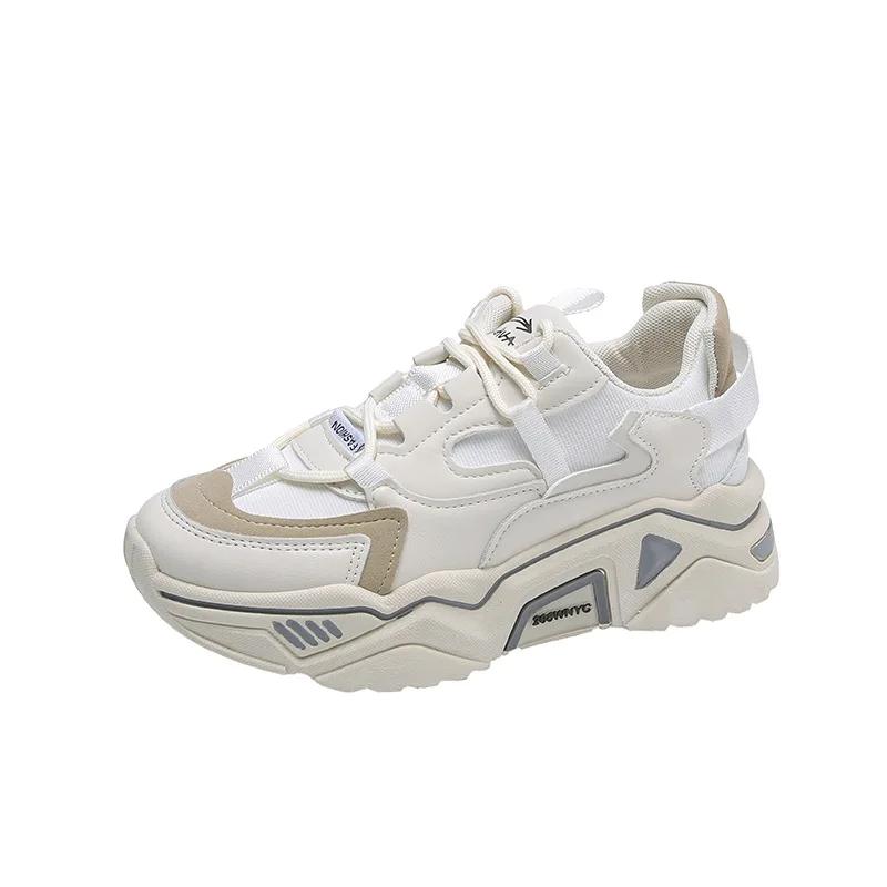 Весенние новые женские туфли Ins Tide Net, красные универсальные кружевные спортивные старые повседневные туфли, женская обувь