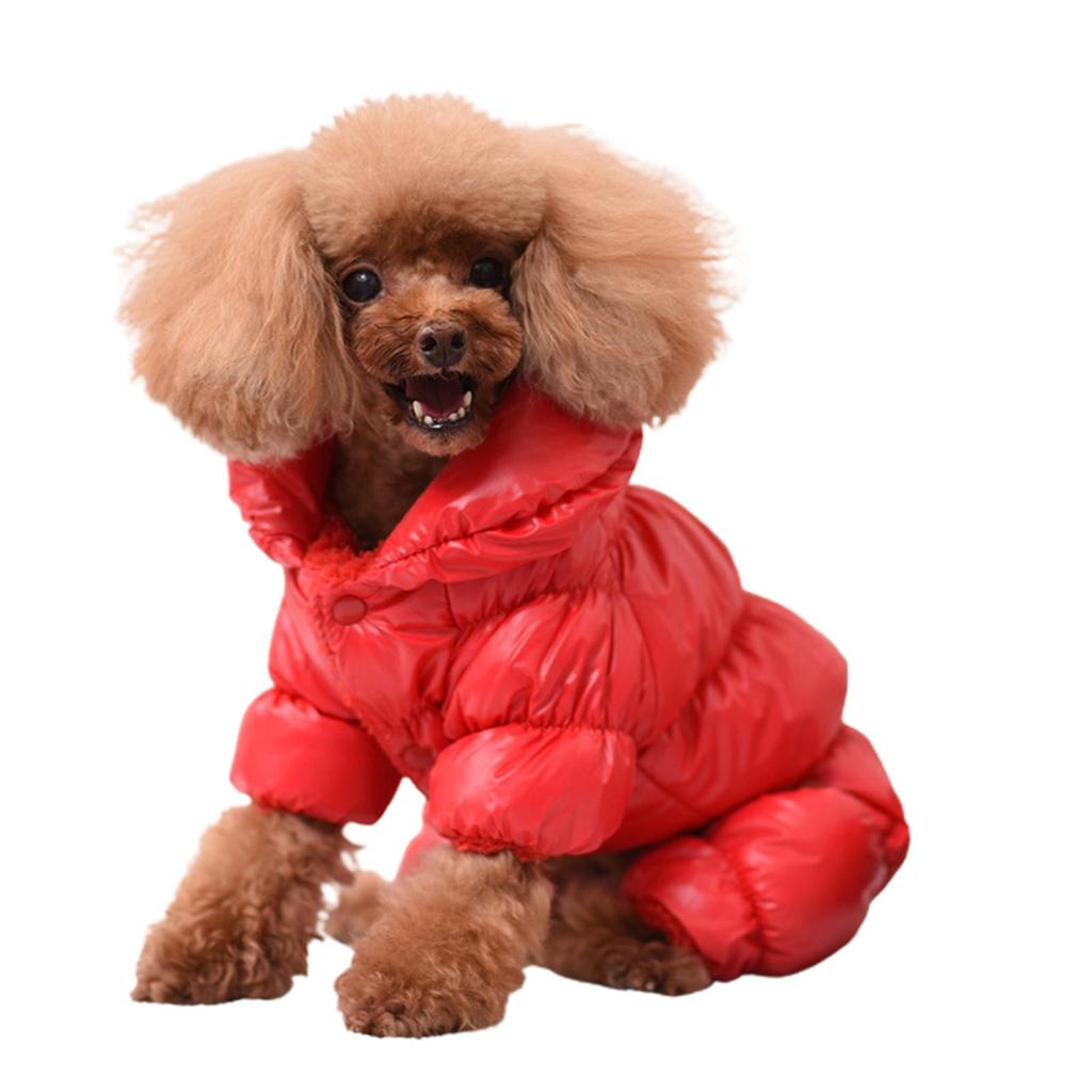 Зимняя модная теплая однотонная мягкая куртка для четвероногих собак и щенков, одежда для домашних животных