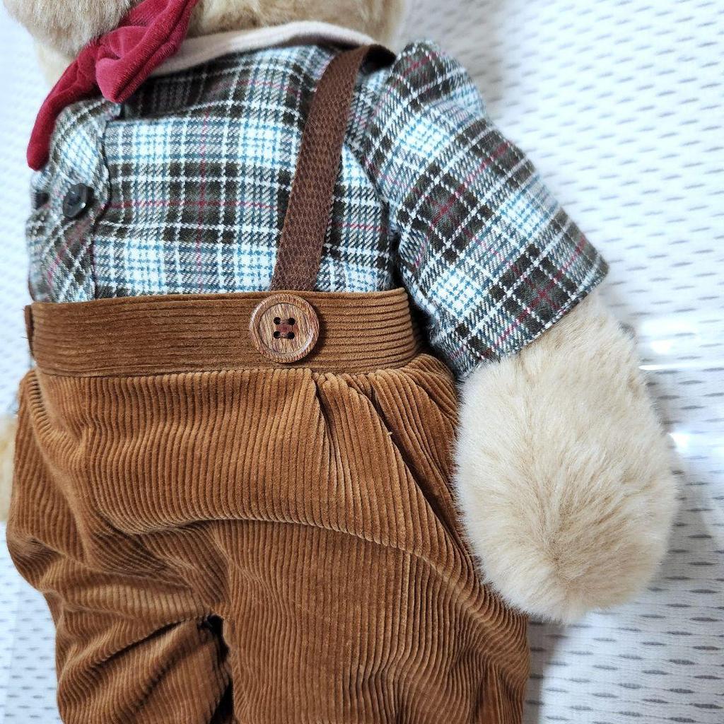 [USED] Oike Teddy Bear Plush Toy Vintage Gift from Fairy Tale Road