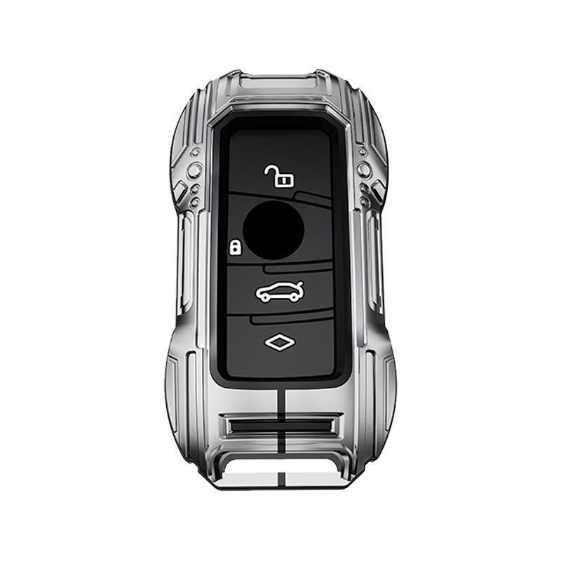 Чехол для ключа BMW: Совместимо с BMW X1, X2, X3, 320li, 5 Серия, 3 Серия, 7 Серия, 525li - Металлическая деловая крышка-кейс.
