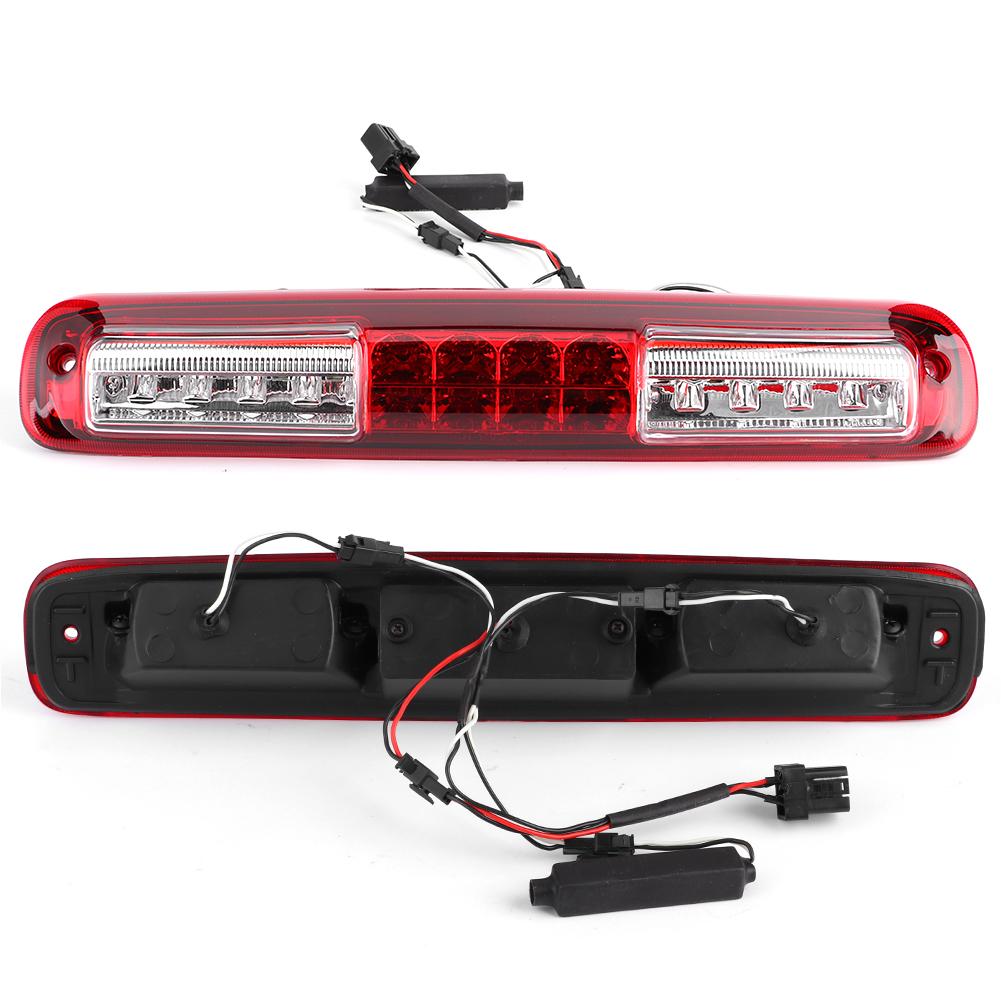 LED High Mount Third Brake Light Rear Lamp Fit for Chevy Silverado 1500 2500 3500 99 06Red and White