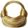 Handbags For Women New Gold Luxury Designer Handwoven Noodle Bags Rope Knotted Pulled Hobo Silver Evening Clutch Chic