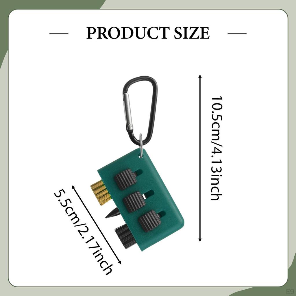 Щетка для чистки клюшек для гольфа 3 в 1 Инструмент для чистки канавок для турнира