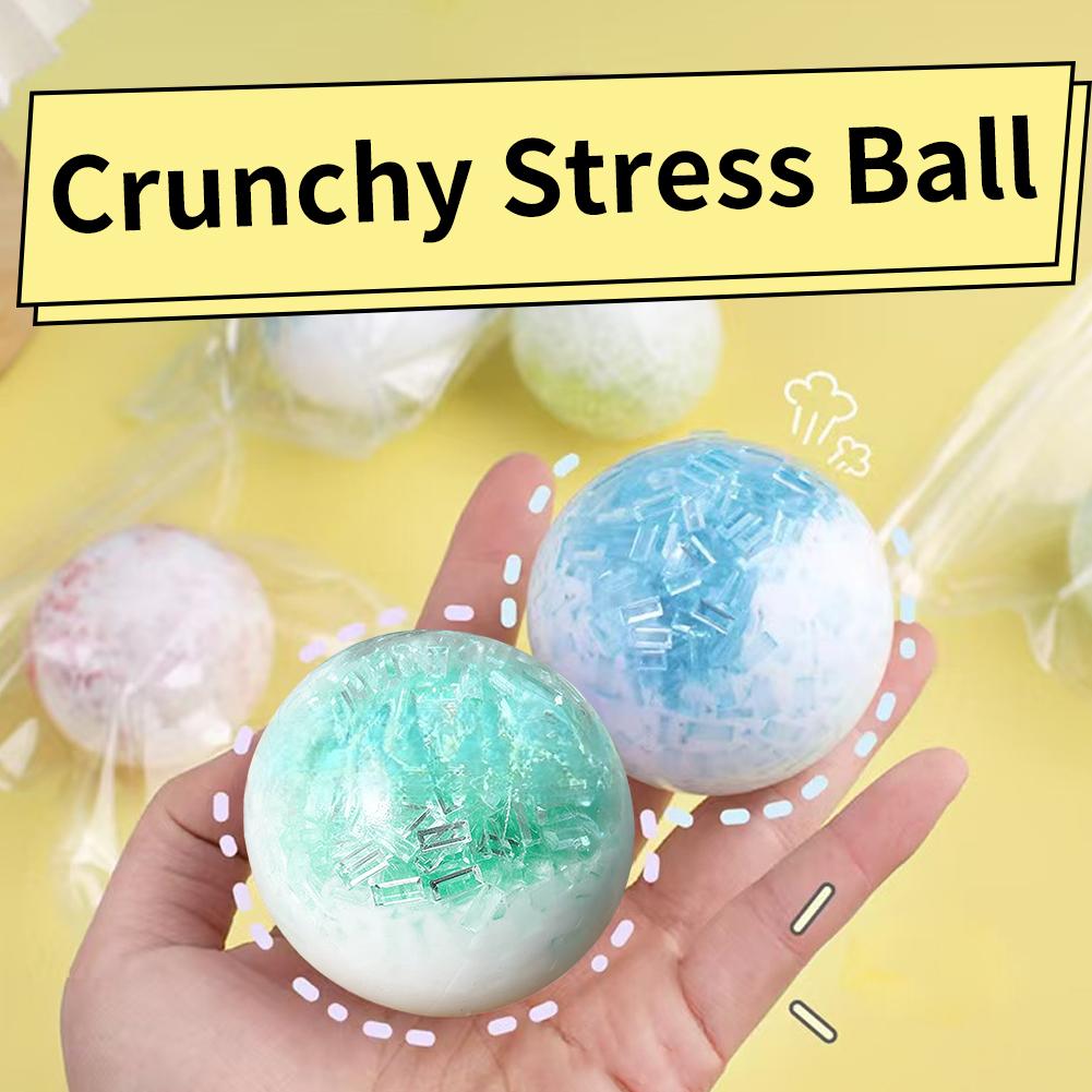 Squeeze Sensory Toy Soft Relaxation Fun Portable Calming Gadgets Kids Adults Colored Ball Fidget Toy For Home School Traveling