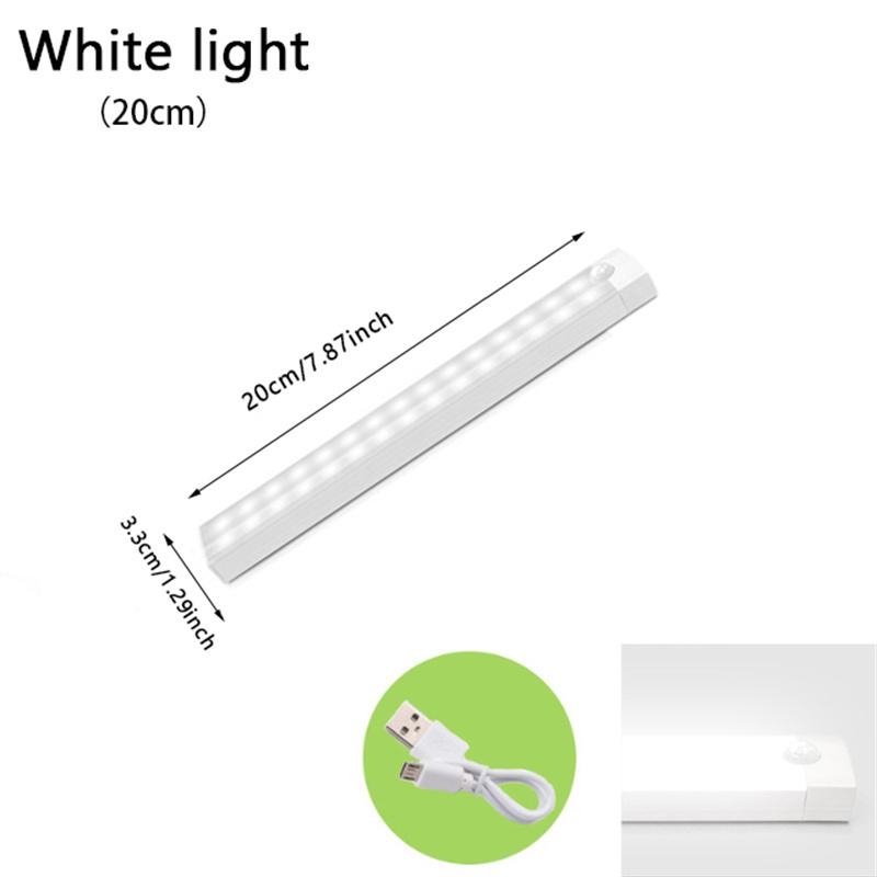 Светодиодный датчик движения, беспроводной ночник, спальня, кухня, шкаф, освещение прохода, шкаф, лестница, магнитный ночник