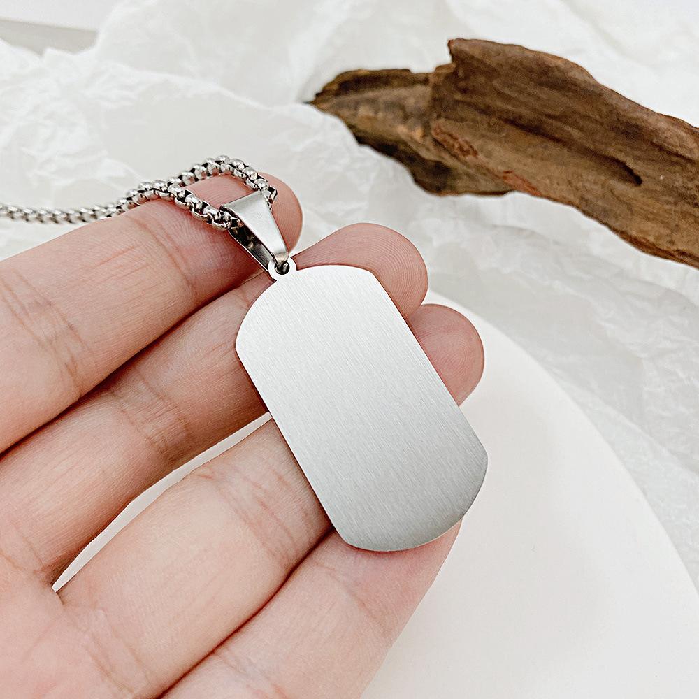 OPK Модное ожерелье из титановой стали с крестообразной рамкой