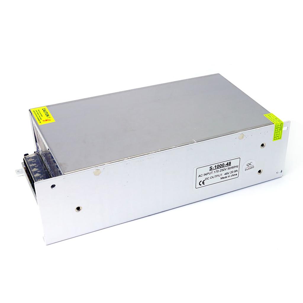 Сетевой адаптер-преобразователь AC 100-240V в 48V 7.5A 360W с регулируемым напряжением для светодиодных лент, камеры, компьютера, проектора, радио