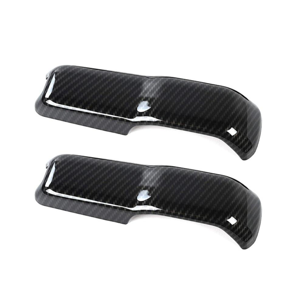 2x Накладка на петли капота под карбон для Jeep Wrangler JL 18+ Gladiator JT 20+