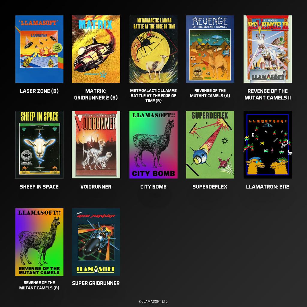 Blaze The Llamasoft Коллекция Evercade.
