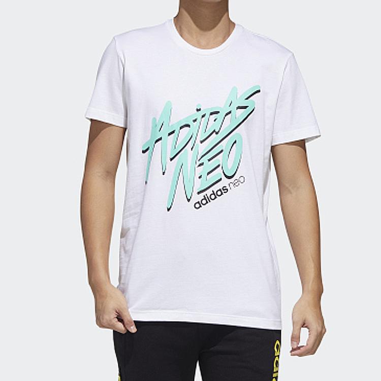 Adidas Neo Tee Sports с коротким рукавом Мужские топы белые GL1193