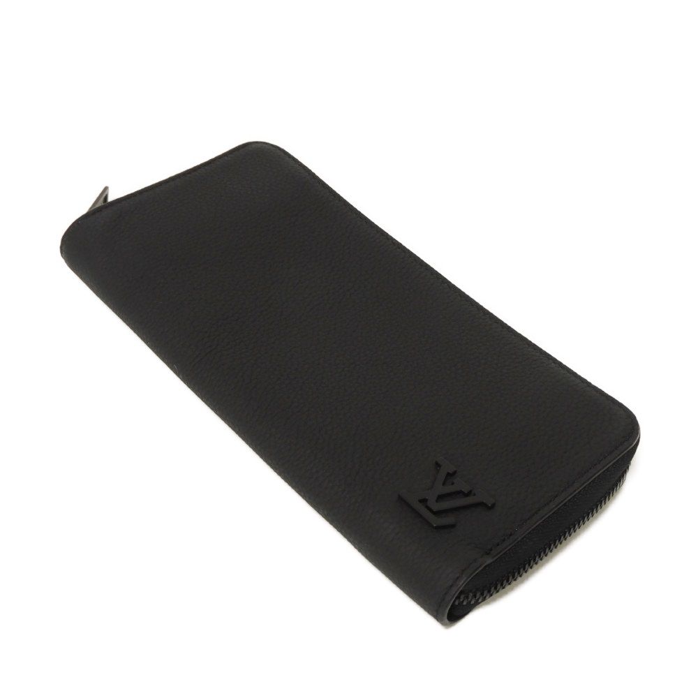 Used 12564 Zippy Wallet Horizontal M80334 7940 Current Model Black Zip Around RFID LV Aerogram Noir Men's from Japan