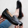 Women Genuine Shoes Flat Leather Slipon Loafers Nonslip Shoes Soft Breathable Flats Women Outdoor Summer Shoes