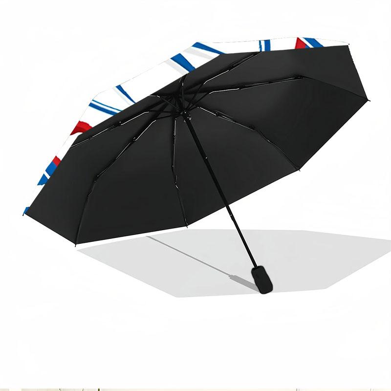 Cardiff City FC Print Automatic Open Close Umbrella, Portable Foldable Umbrella, for Outdoor Commute Camping Trip, Ideal Birthday Gift
