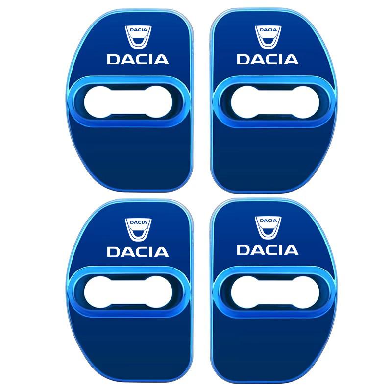 4Pcs Car Door Lock Cover Stainless Steel Protection Accessories For Dacia Duster Logan Sandero Stepway Dokker Lodgy MCV 2019 PP24