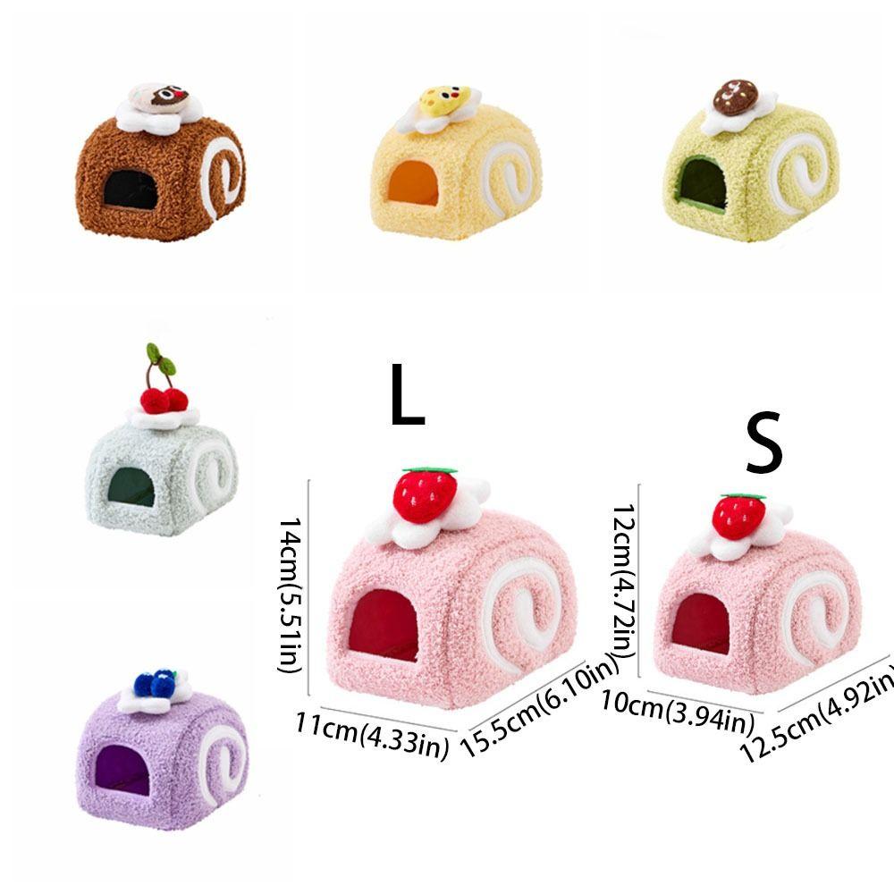 Warm Plush Hamster Cage Cute Pet Sleeping Bag Chinchilla Shelter Bird Hiding House Small Animal