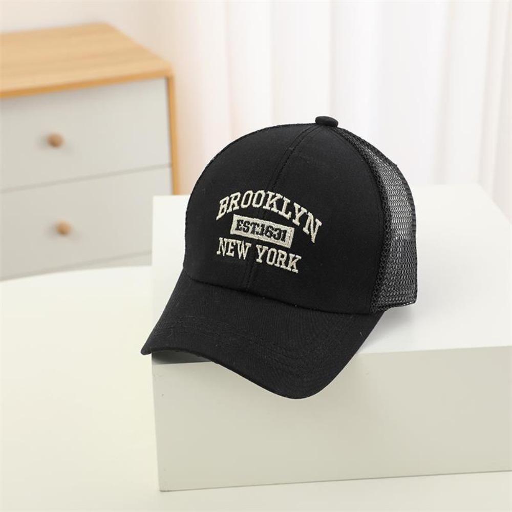 Mesh Baseball Cap Letter Embroidery Kids Hat New Sun Hat  Outdoor