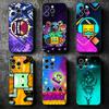 Мягкий чехол для телефона Geometry Dash для iPhone 16 16E 17 Air 15 Pro Max 14 Plus 13 Mini 11 12 7 Черная задняя крышка