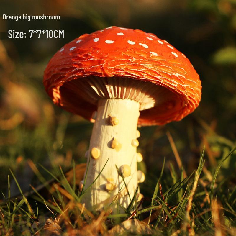 Outdoor Garden Ornaments: Simulated Mushroom Bonsai Decorations for Courtyard Landscaping