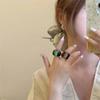 Charm Transparent Resin Ring Oval Wide Irregular Ring Retro Acrylic Geometric Ring  Girls