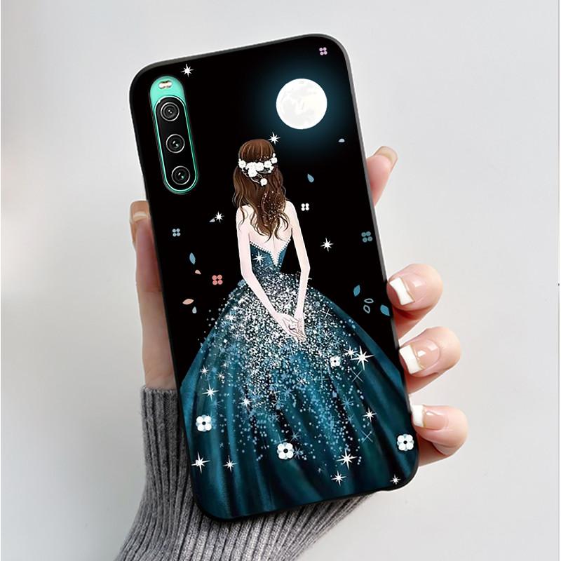 For Sony Xperia 10 VI V IV III II Case Luxury Fashion Butterfly Flowers Soft Black TPU Cover Ultrathin Shockproof Shell Fundas
