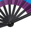 1 Set Folding Fan Easy Open LGBT Pride Rainbow Fan Portable Cooling Hand Fan for Festivals Dance Parties Events