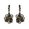 Elegant Temperament Flower Earrings Color Zircon Earrings Jewelry Party Jewelry Italian Luxury Jewelry Womens for Earrings