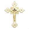 62KD Metal Enamel Crystal Flower Crucifix for Cross Spiritual Religious Jesus Catholic Blessing Hand Holding Faith Gifts Prayer