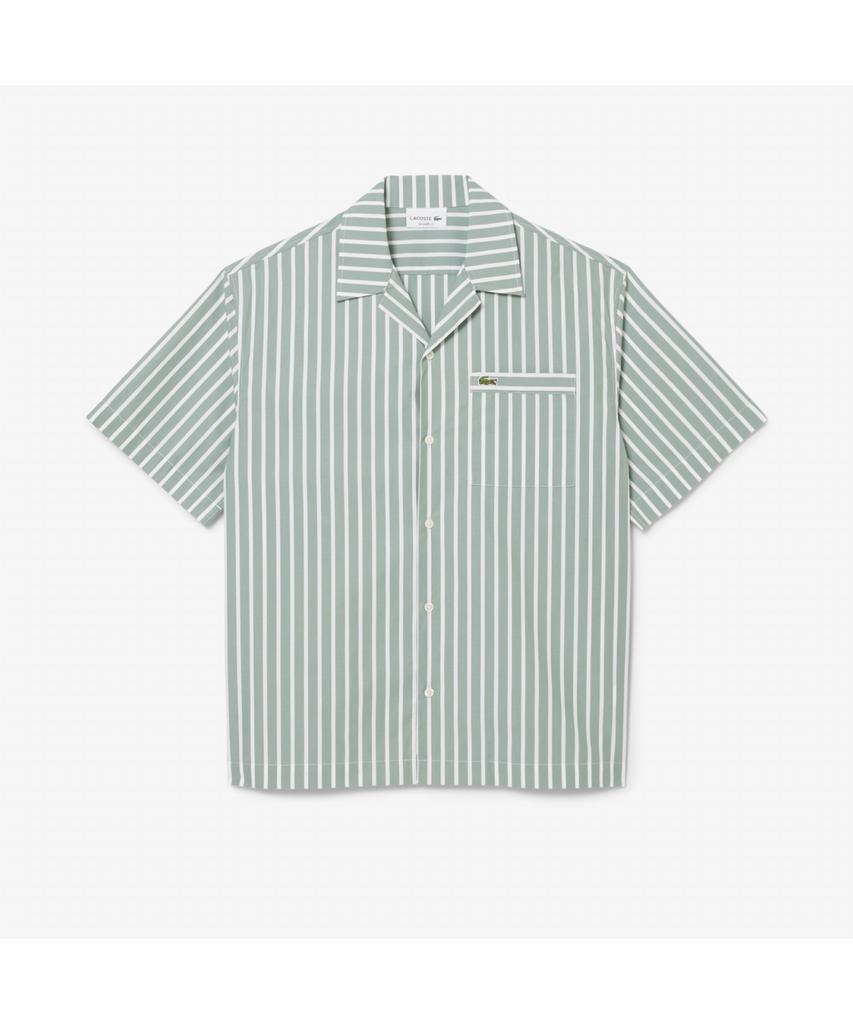 Мужская гавайская рубашка LACOSTE в полоску с коротким рукавом Ch9083-55G Bli