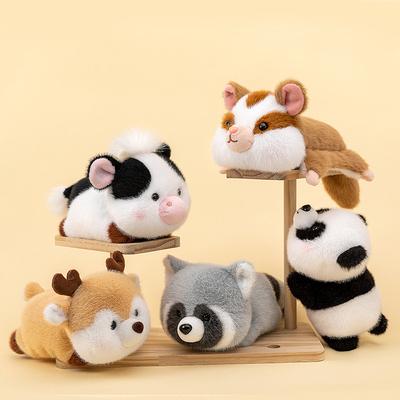 Милая плюшевая игрушка-корова с мордочкой Дуду, детская подушка-панда для сна, олень для стола со свадебным душем